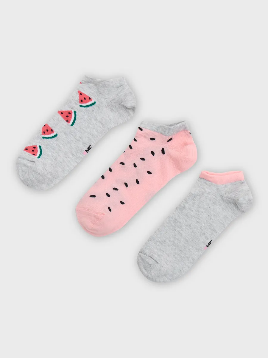 Носки 3 пары Mark Formelle (Марк Формэль) 406A-2369/св.серый меланж /розовый/ - фото 5