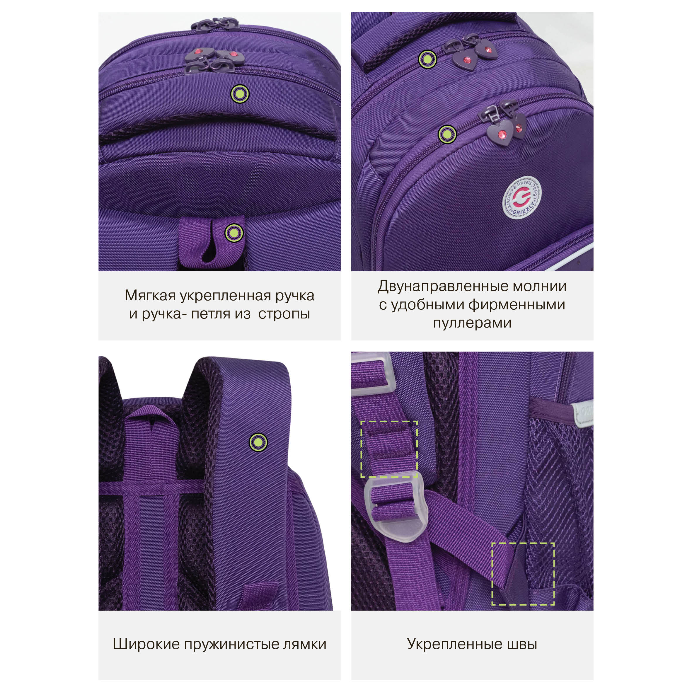 Рюкзак Grizzly для девочки - фото 13