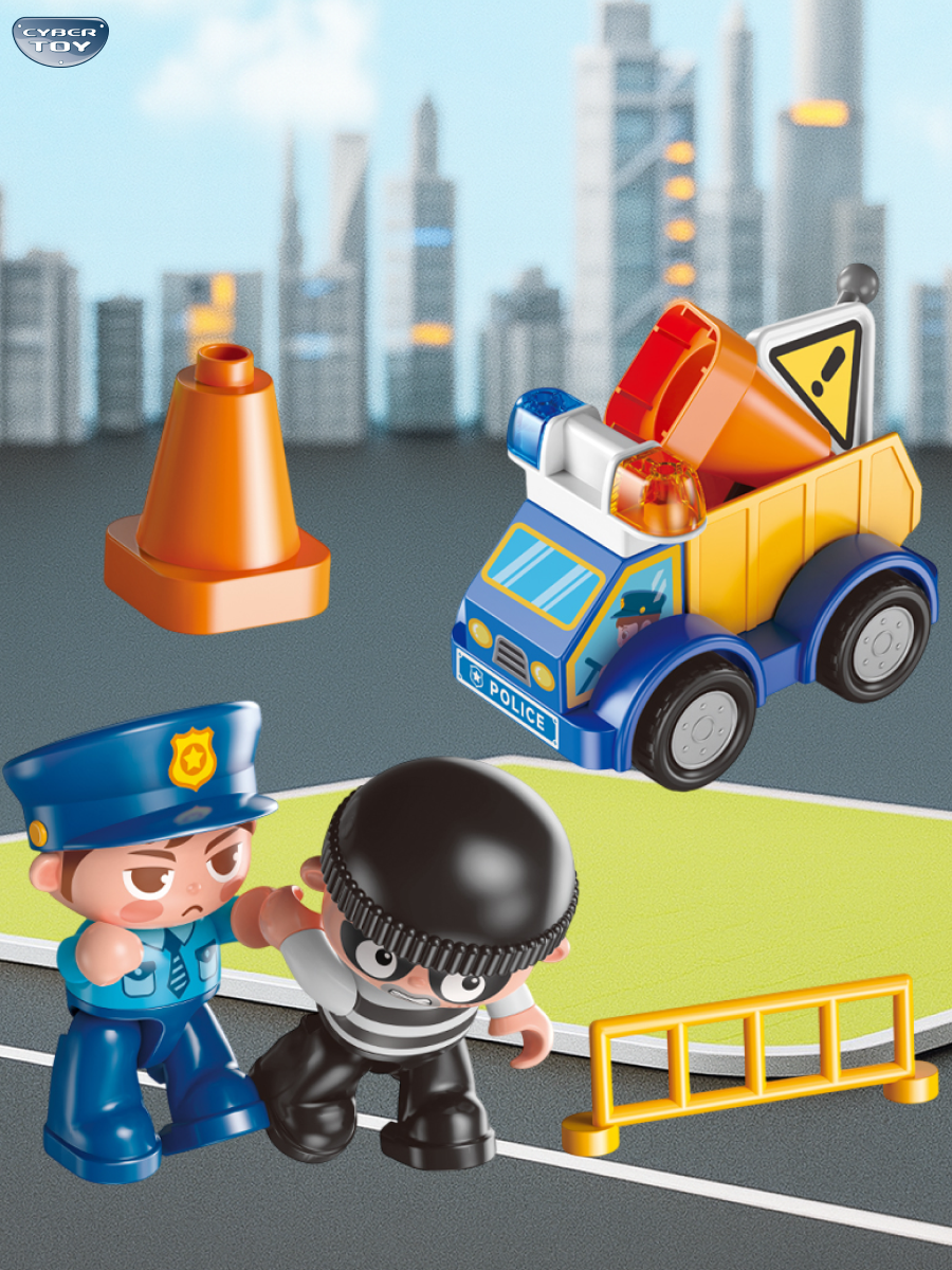 Конструктор CyberToy Полицейский участок 175 дет. - фото 10