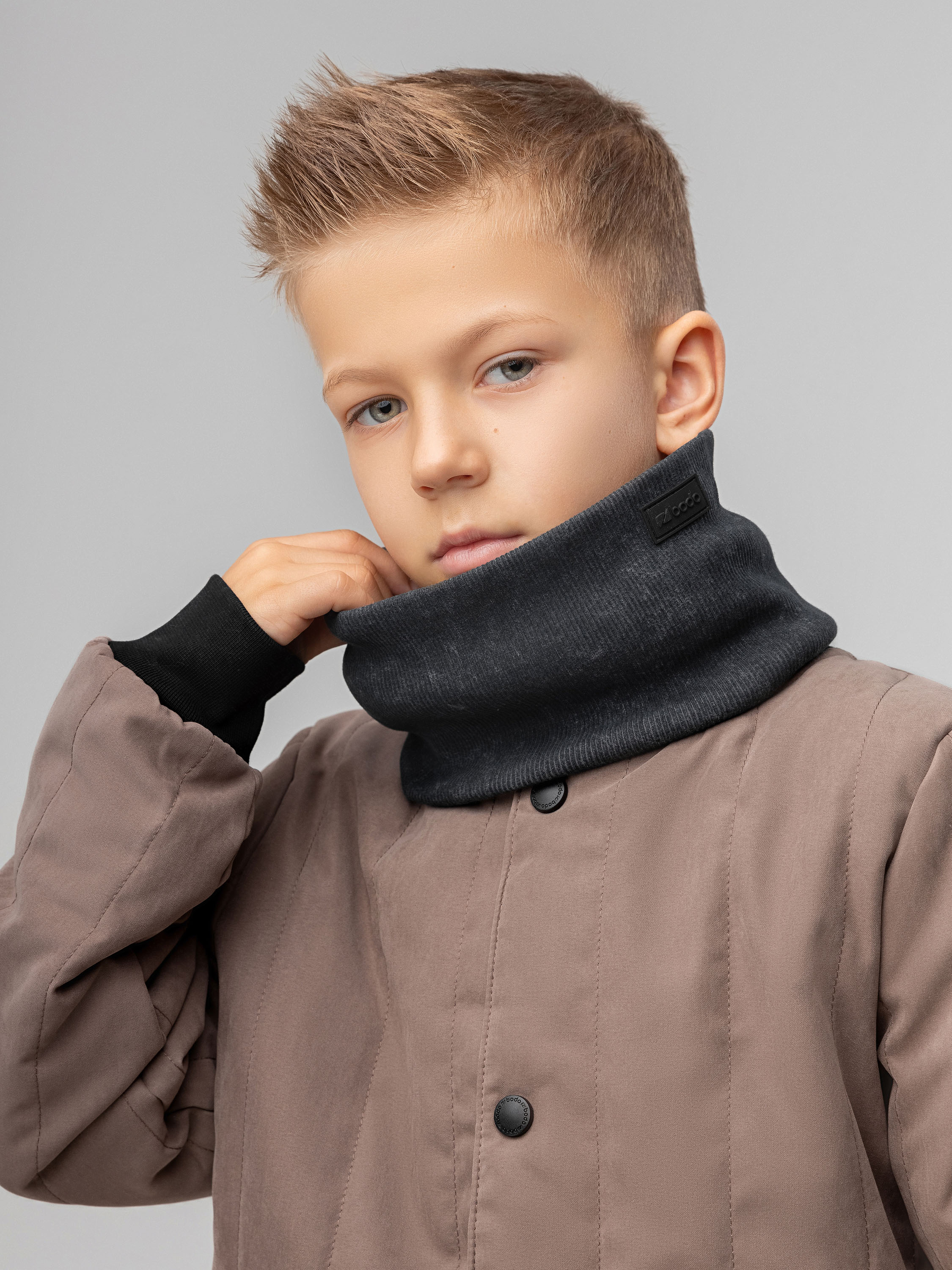 Снуд Bodo 12-131M_графит (черный) - фото 1