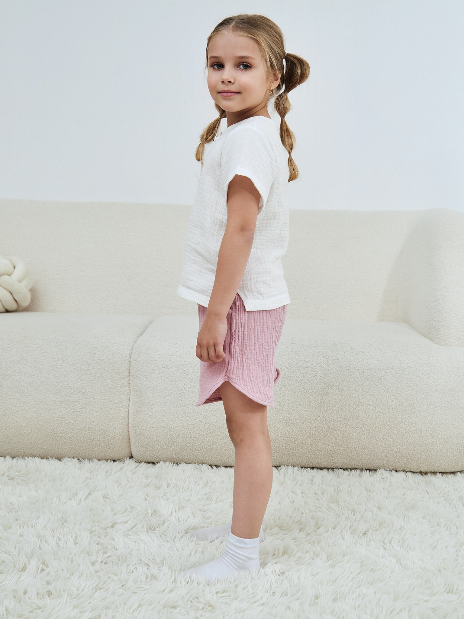 Шорты MOUN Шорты_муслин_розовый - фото 13