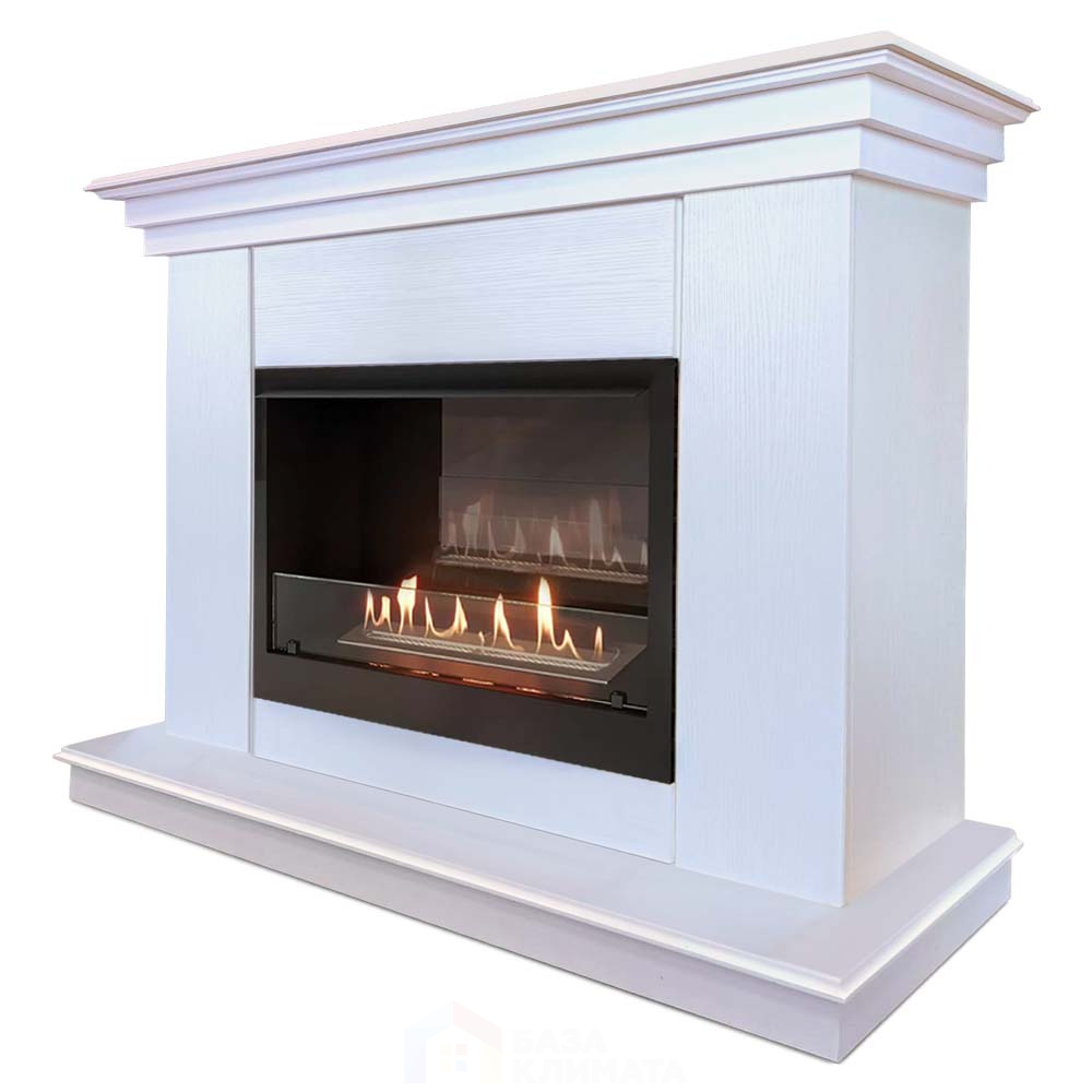 Каминокомплект Хорошие Камины Марс с очагом Firelight BFP/P-2520 белое дерево - фото 2