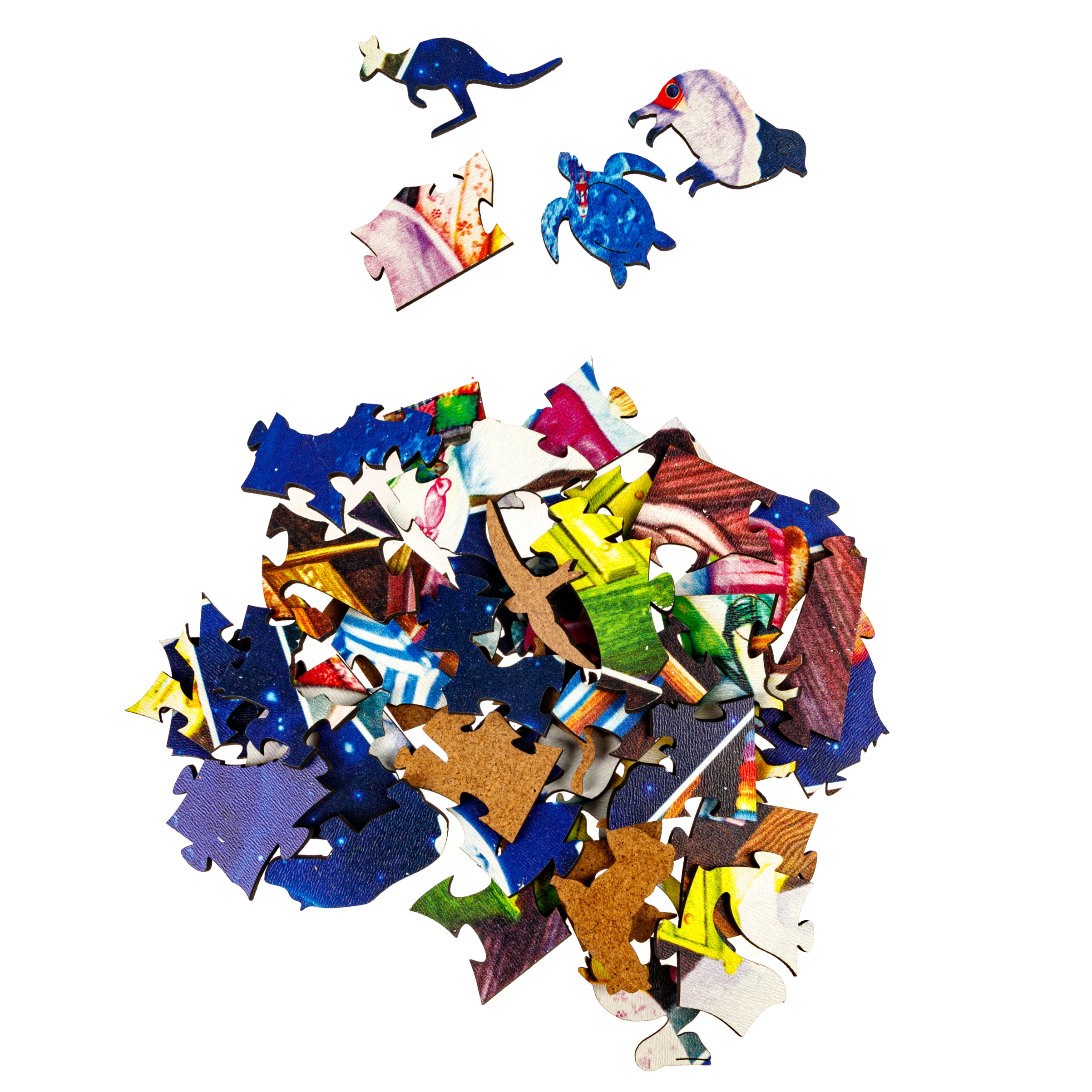 Пазл 1TOY с животными 80 деталей деревянный - фото 2