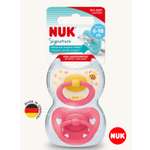 Пустышка Nuk силикон ортодонтическая от 6 мес. 2 шт.
