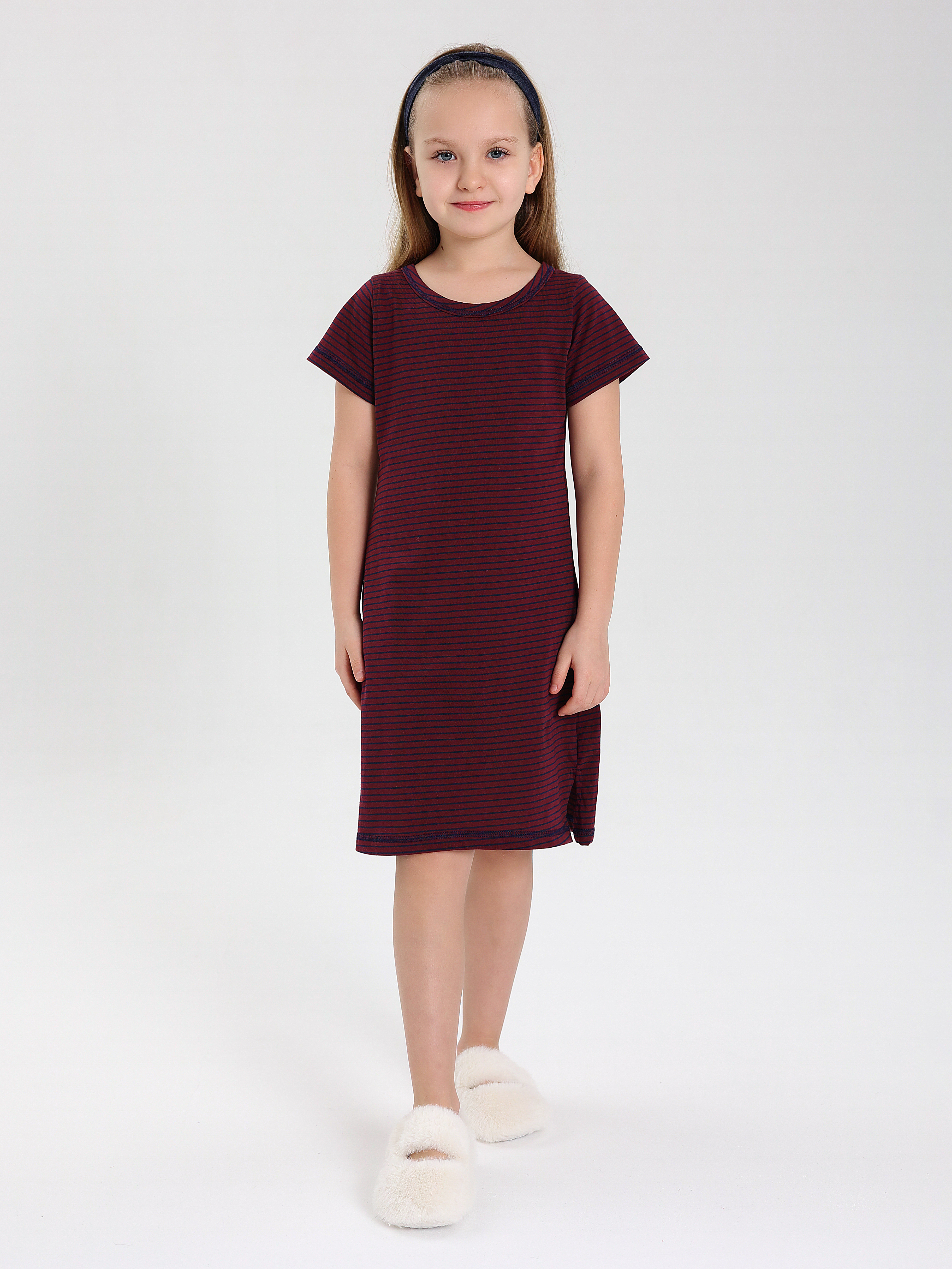 Сорочка ночная RobyKris 30-03-12п/бордо - фото 2