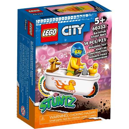 Конструктор LEGO City Bathtub Stunt Bike блочный