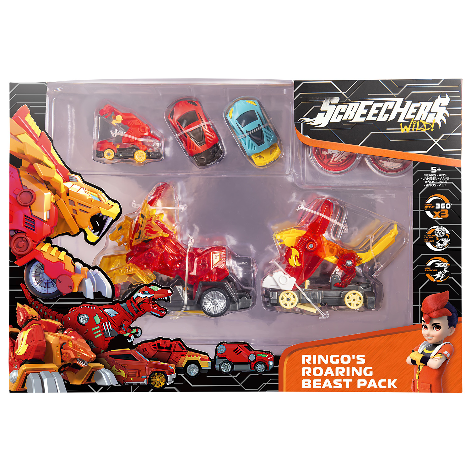 Игровой набор Screechers Wild Машинки-трансформеры - фото 1