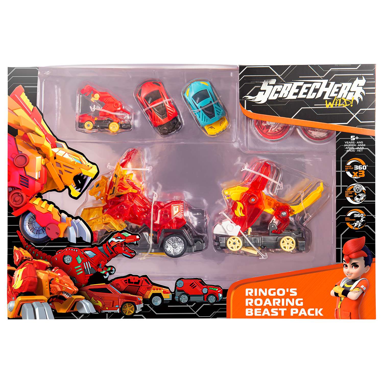 Игровой набор Screechers Wild Машинки-трансформеры - фото 1