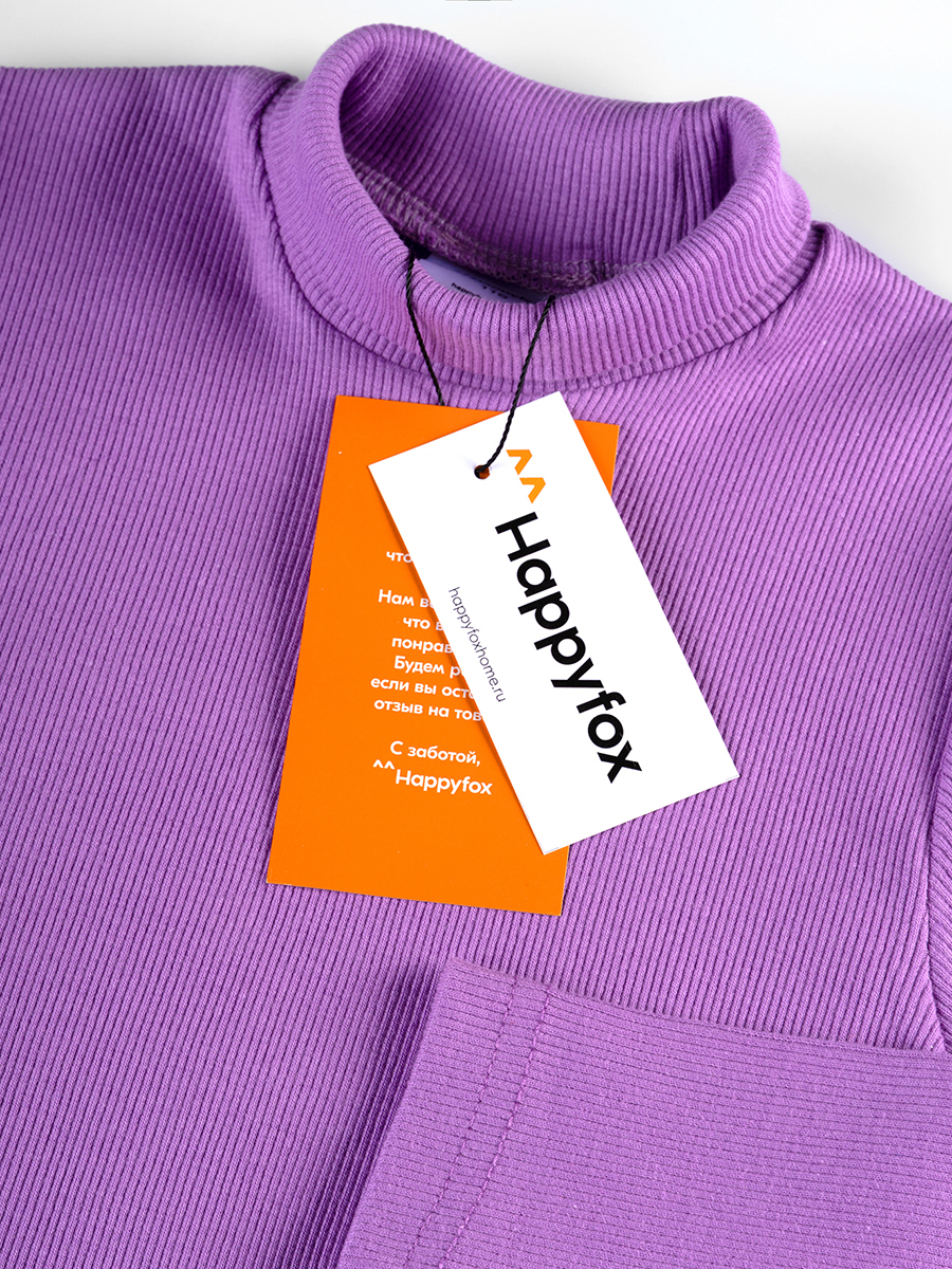 Водолазка HappyFox HF5504лаванда - фото 5