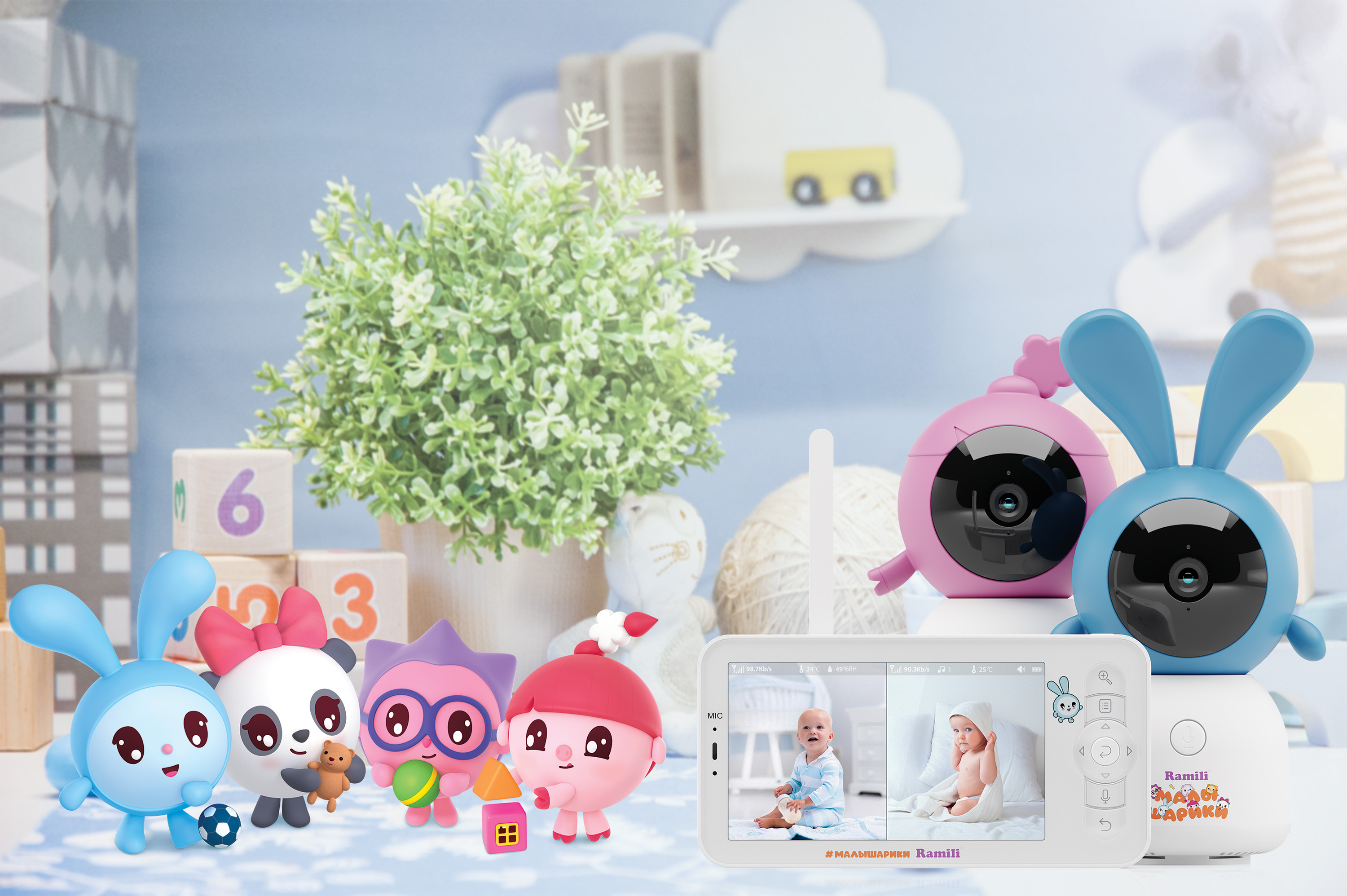 Видеоняня Ramili Малышарики Нюша и Крошик - фото 16