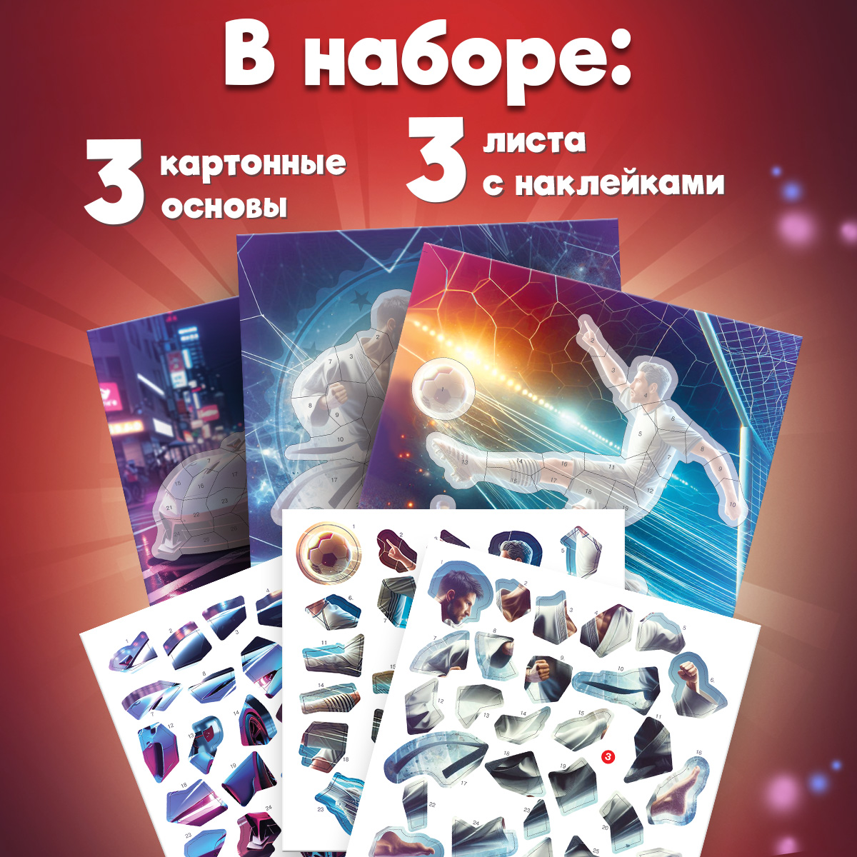 Аппликация Дрофа-Медиа Футбол Карате Автомобиль - фото 2