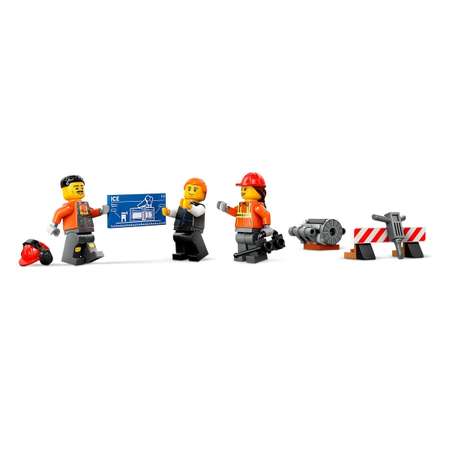 Конструктор LEGO City Желтый строительный экскаватор блочный