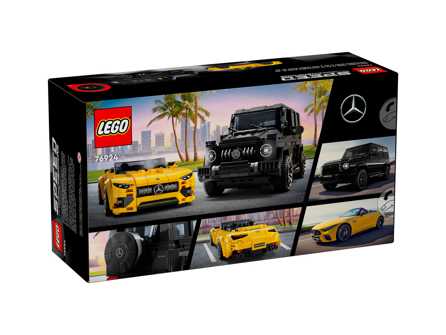 Конструктор LEGO Speed Champions Mercedes-AMG G 63 и SL 63 808 дет. - фото 7