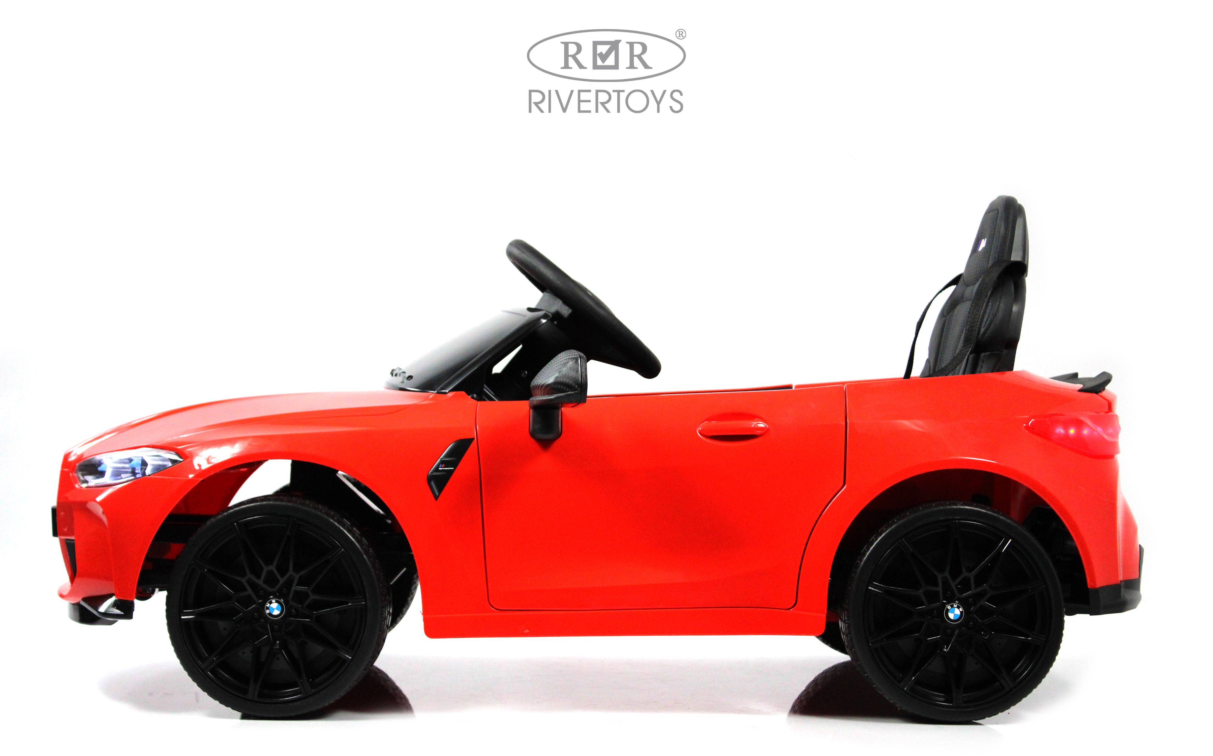 Электромобиль RIVERTOYS BMW A004AA-BMW-RED С пультом ДУ - фото 13