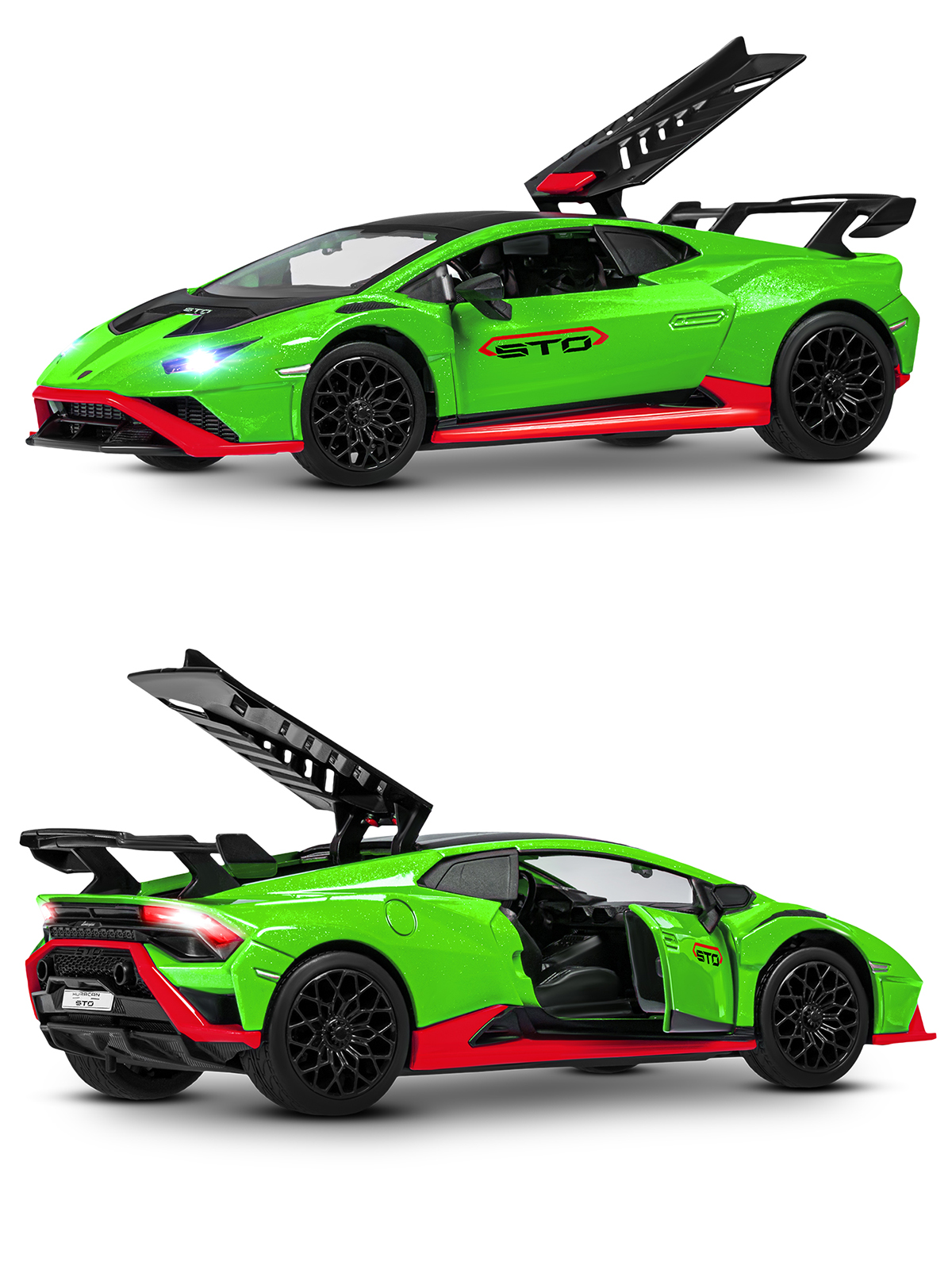 Автомобиль АВТОпанорама Lamborghini Huracan STO 1:32 JB1251659 - фото 10