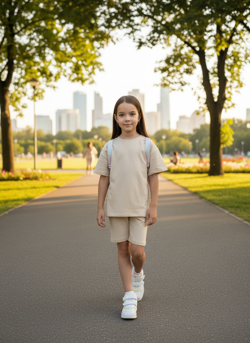 Футболка и шорты Утенок 7067 бежевый - фото 2