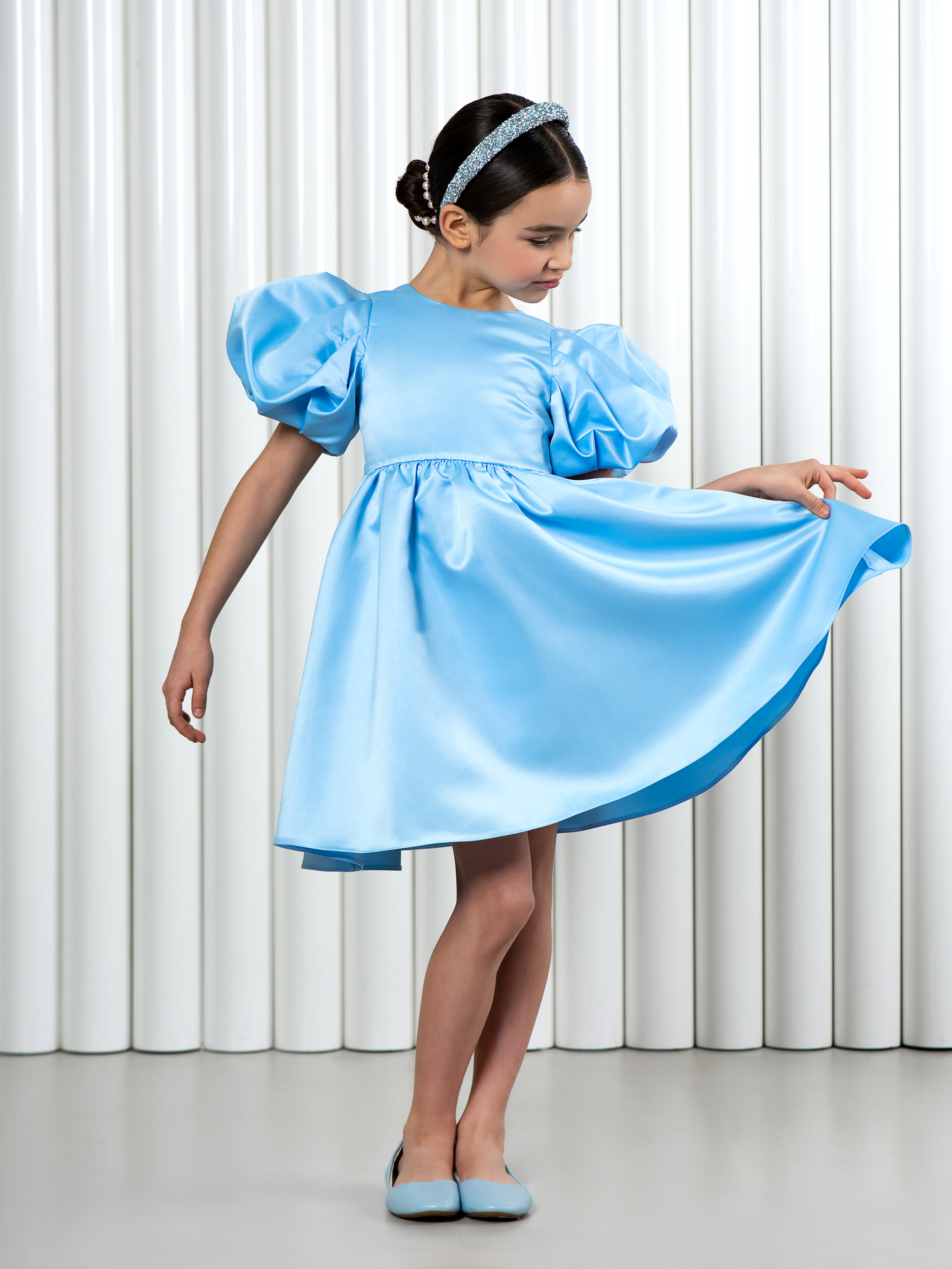 Изображение товара Платье LisaWeta 128 для девочки — пышная тафта, выпускной, размер 128