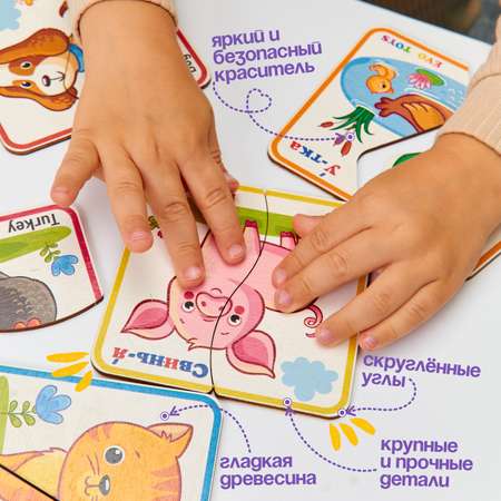 Пазл Evotoys Мега набор деревянный
