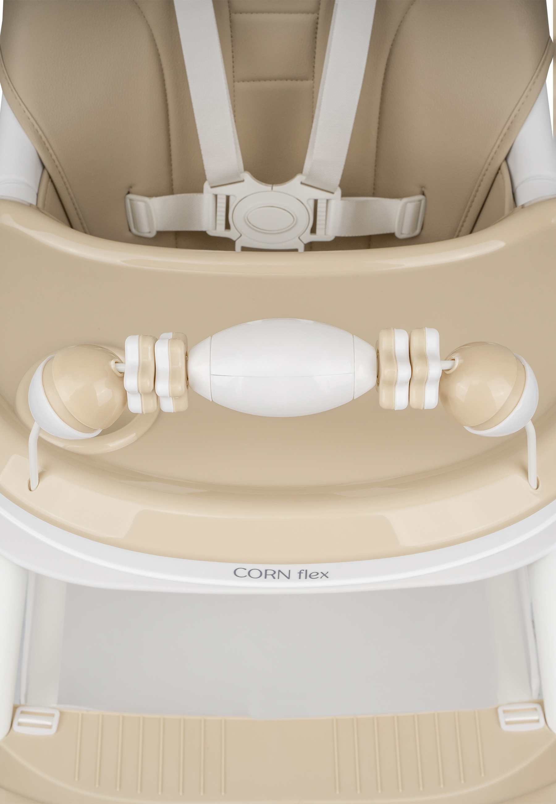 Стульчик для кормления Indigo Corn Flex бежевый - фото 13