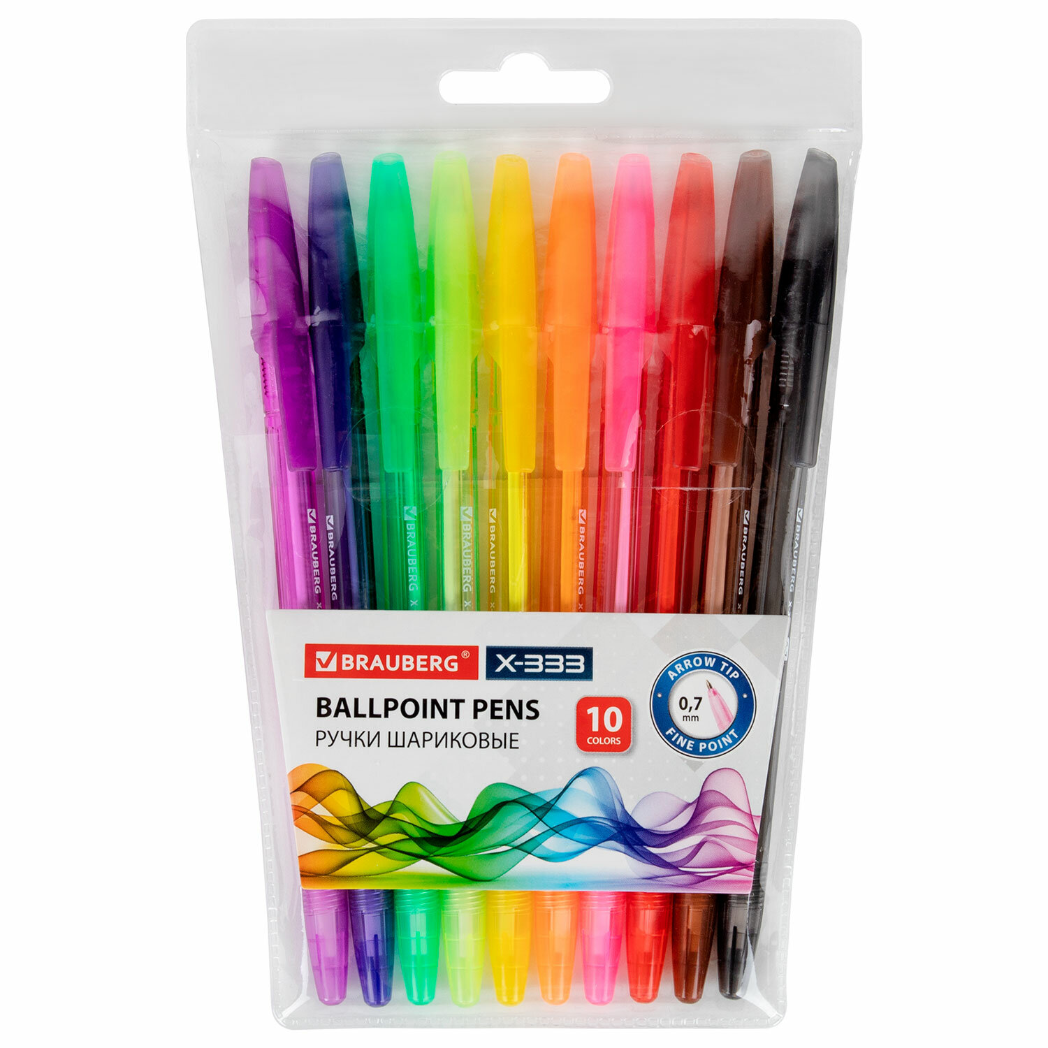 Ручка шариковая Brauberg 10 шт. - фото 2