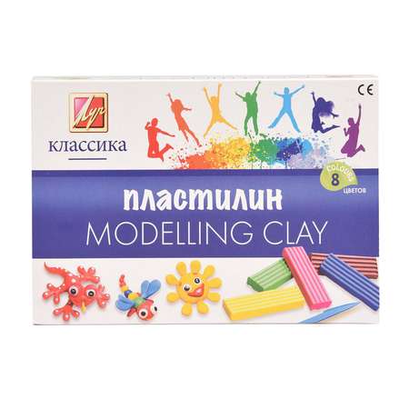 Пластилин Луч 8 цв.