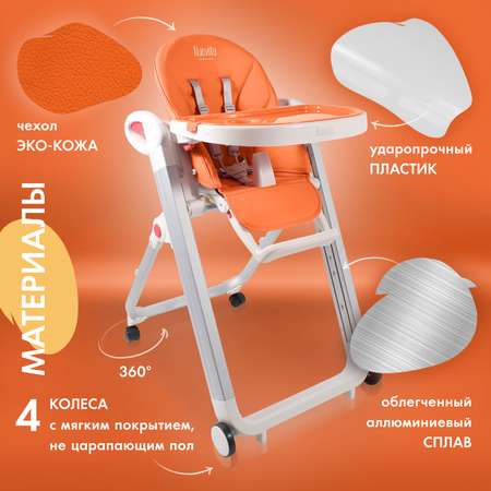 Стульчик для кормления Nuovita Futuro Bianco Arancione классический