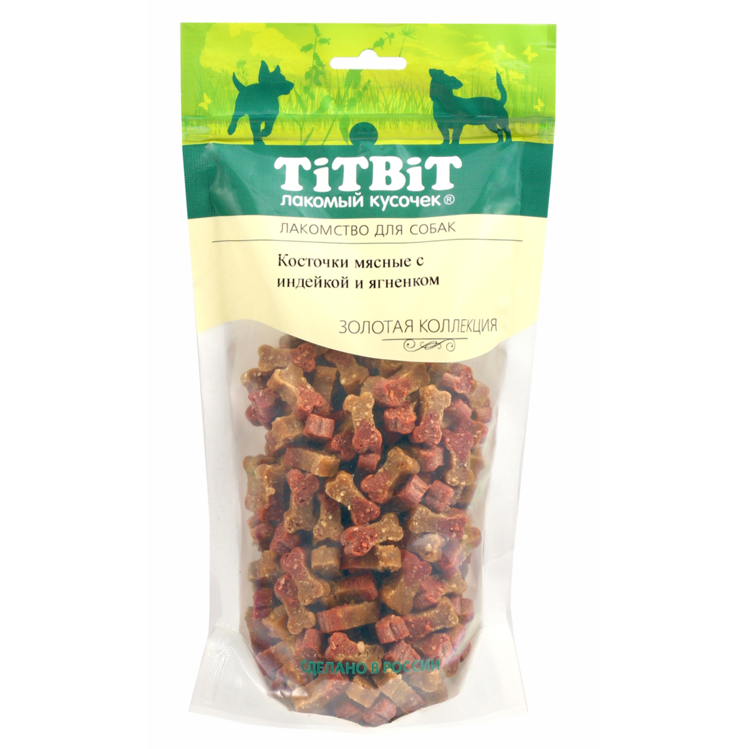 Косточки мясные для собак TITBIT 370г с индейкой и ягненком Золотая коллекция - фото 1