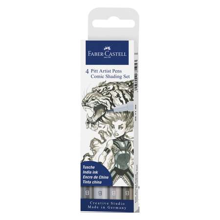 Ручка капиллярная Faber Castell 4 шт.