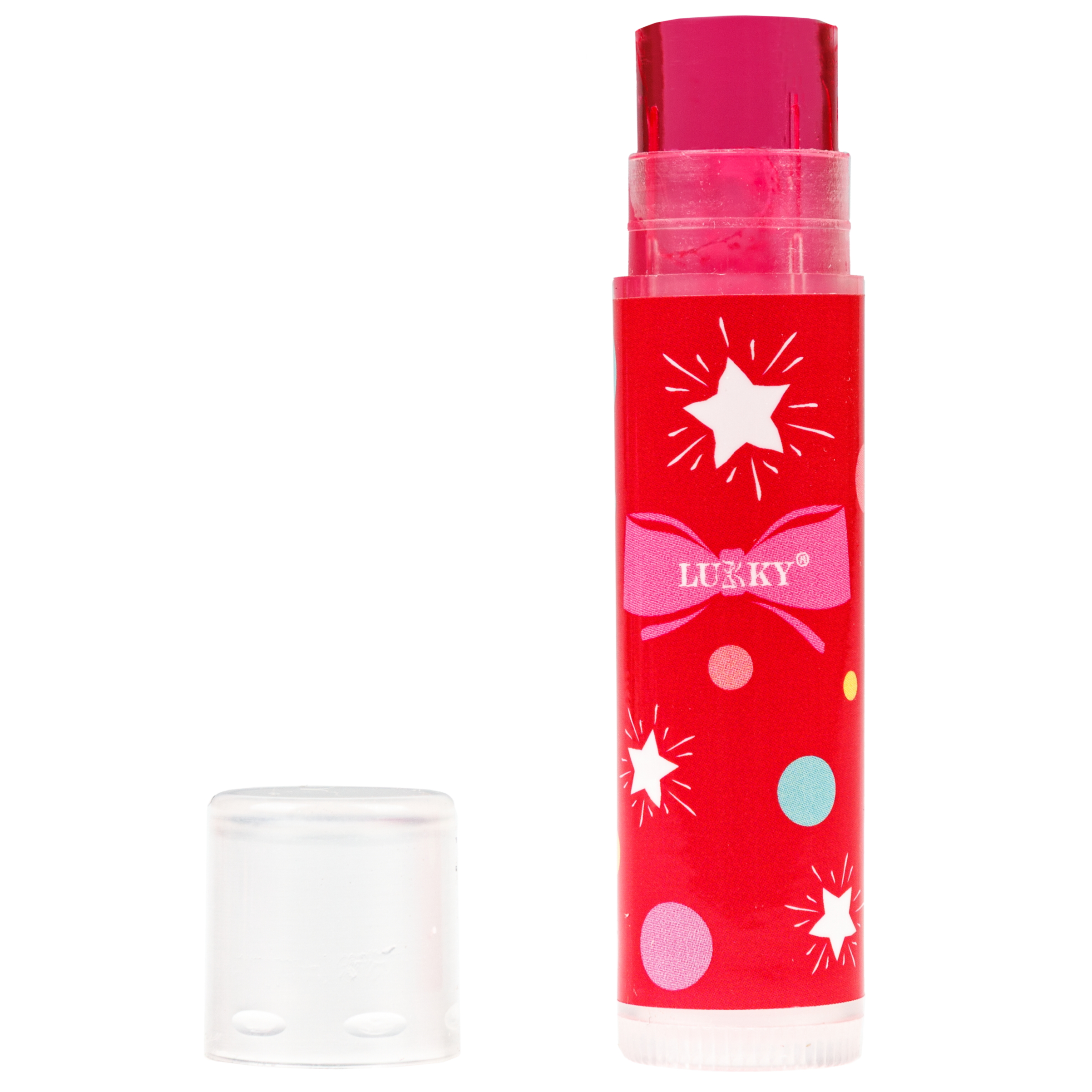 Бальзам для губ LUKKY Jelly Fruit детский розовый и 2 колечка - фото 4