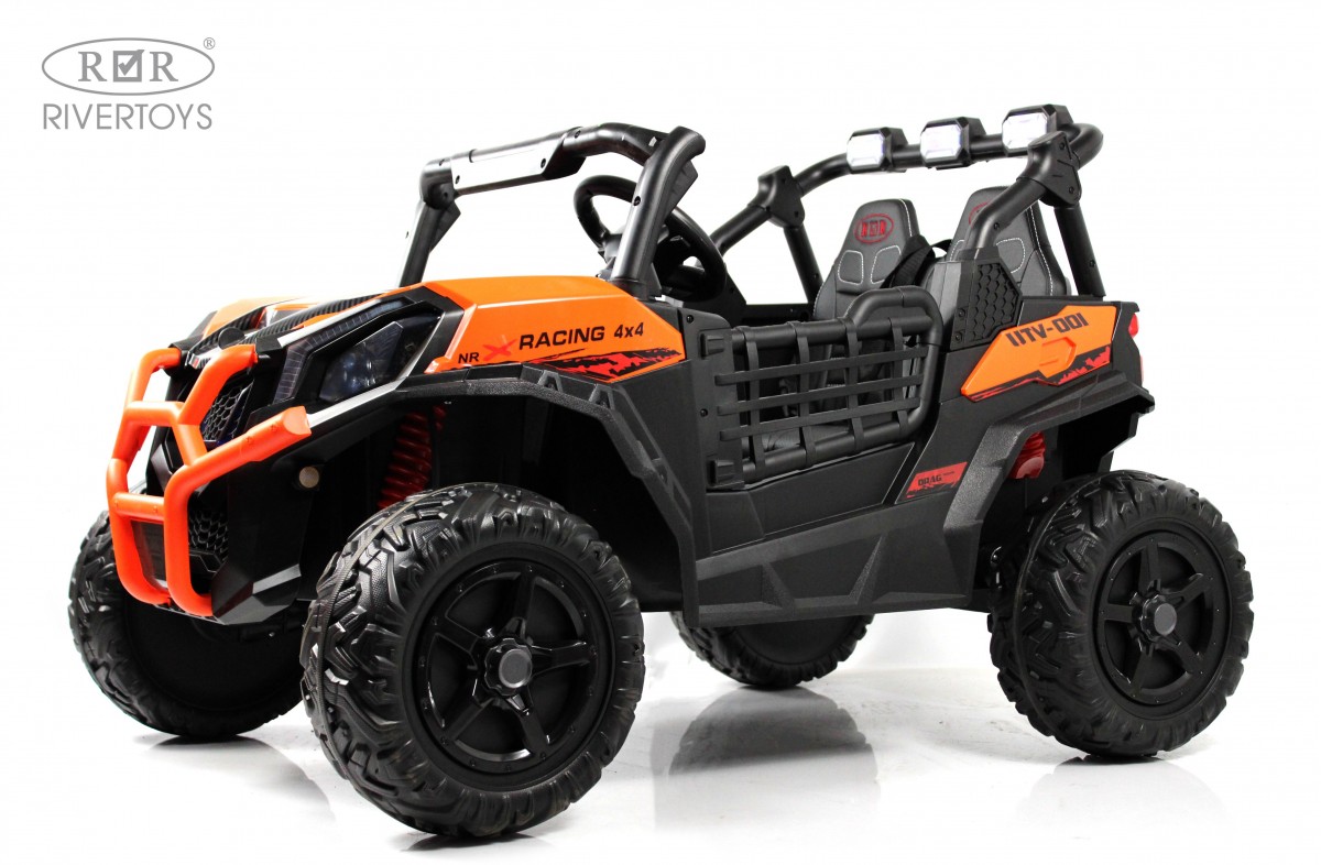 Электромобиль RIVERTOYS K777KK-LUX-BUGGY-ORANGE С пультом ДУ - фото 4