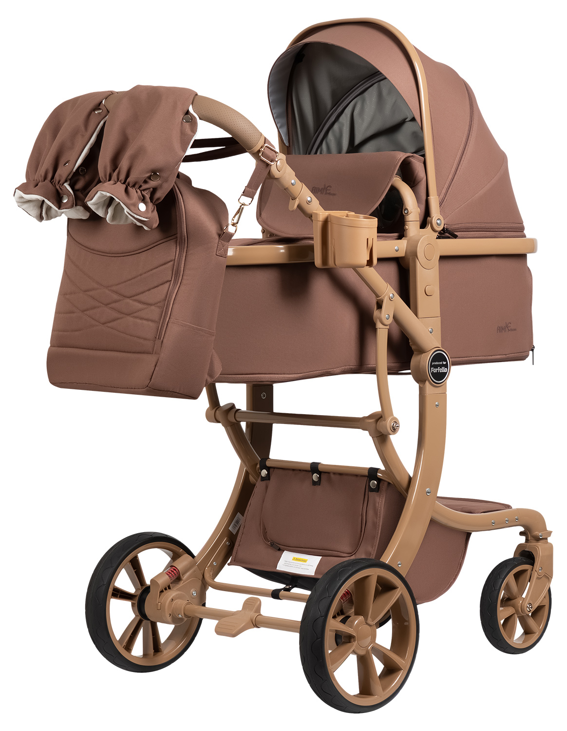 Коляска трансформер Aimile Авантюрист / Adventurer коричневый - фото 14
