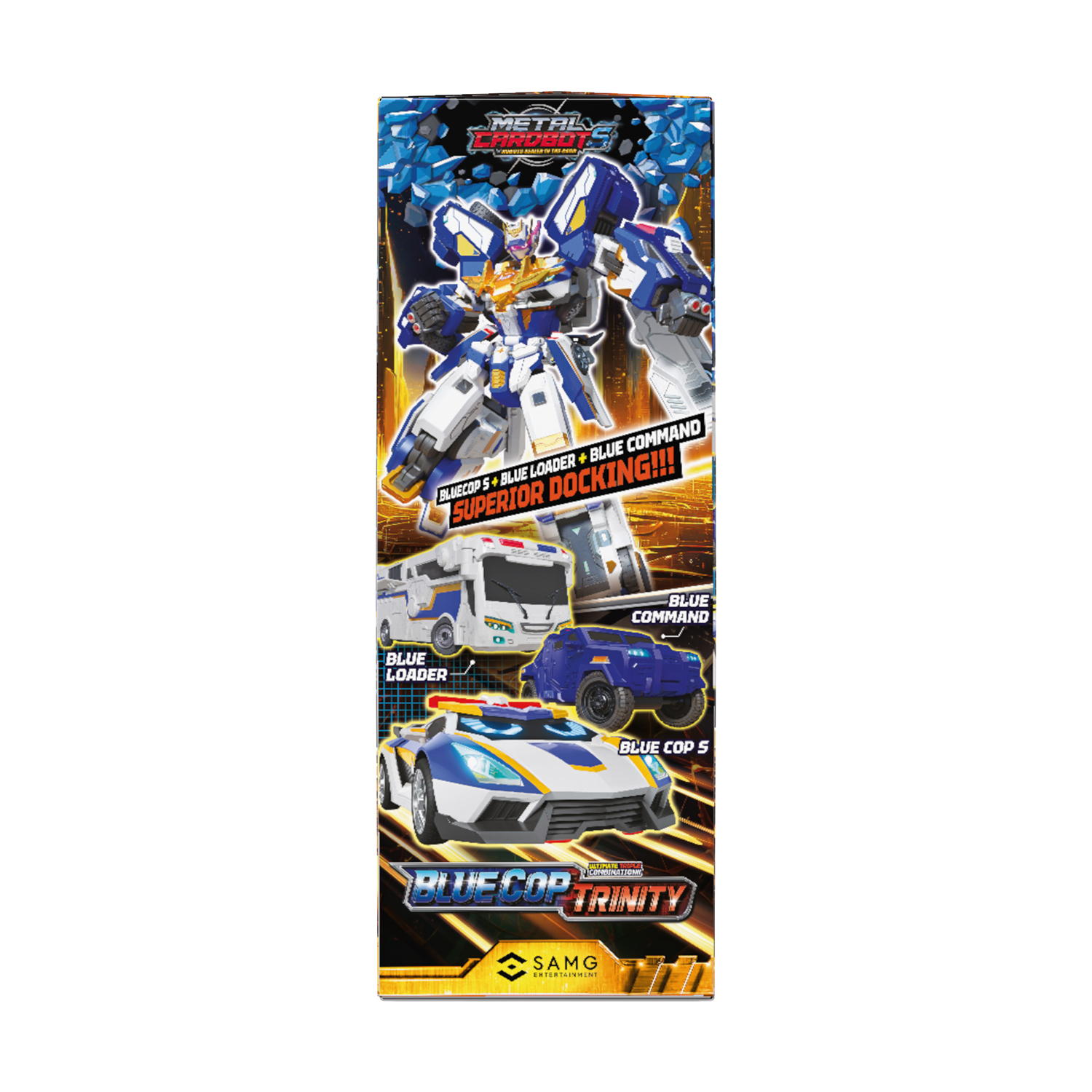 Игровой набор METAL-CARDBOT Блю Коп Тринити - фото 13