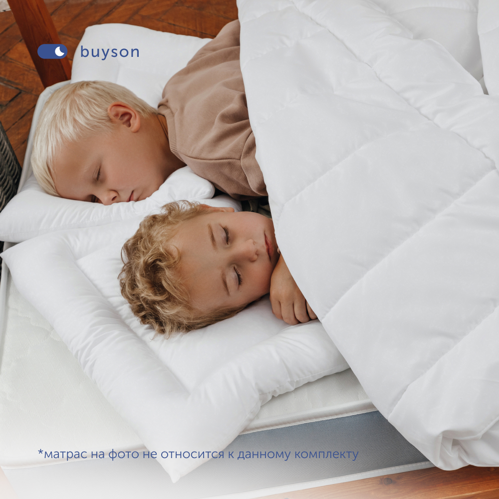 Комплект в кроватку buyson BuyLittle: пенный матрас 80х160 + одеяло 140х105 + подушка - фото 12