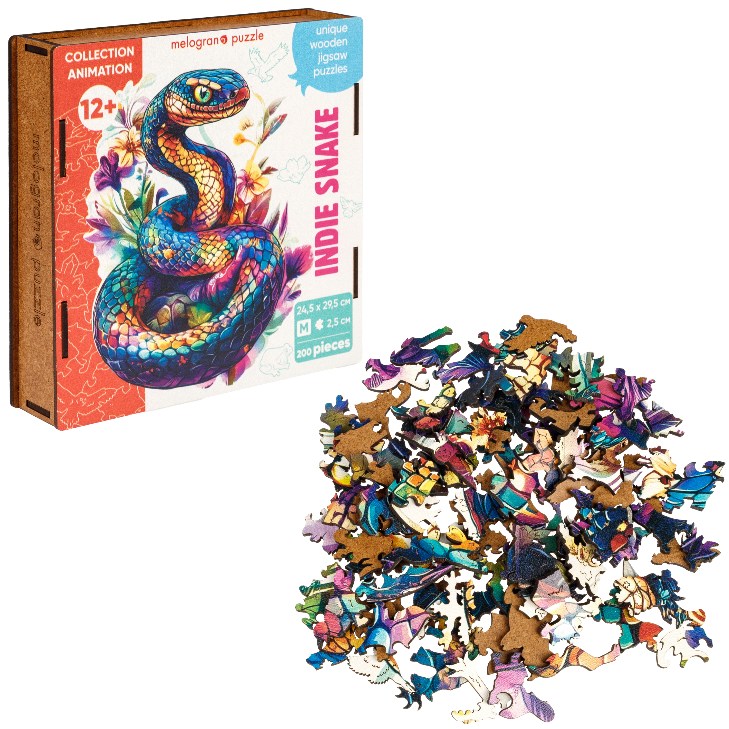 Пазл Melograno puzzle деревянный - фото 2