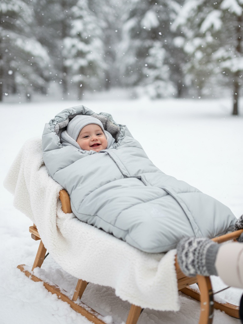 Конверт в коляску Bunnyphant серый - фото 1