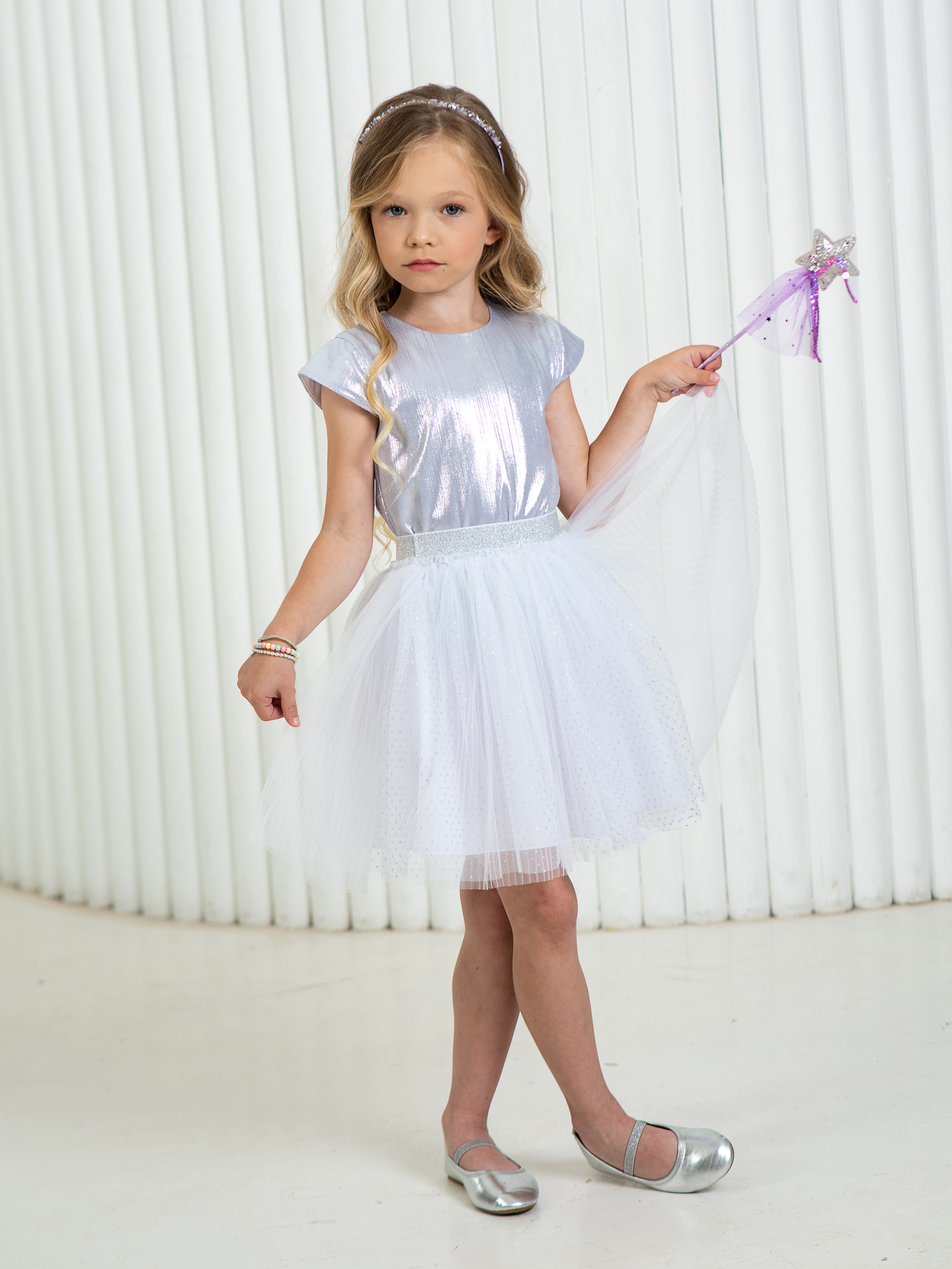 Юбка LisaWeta S-142 белый - фото 6