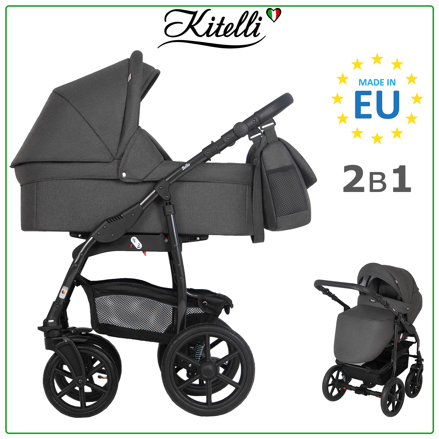 Коляска 2в1 Kitelli Bello - фото 1