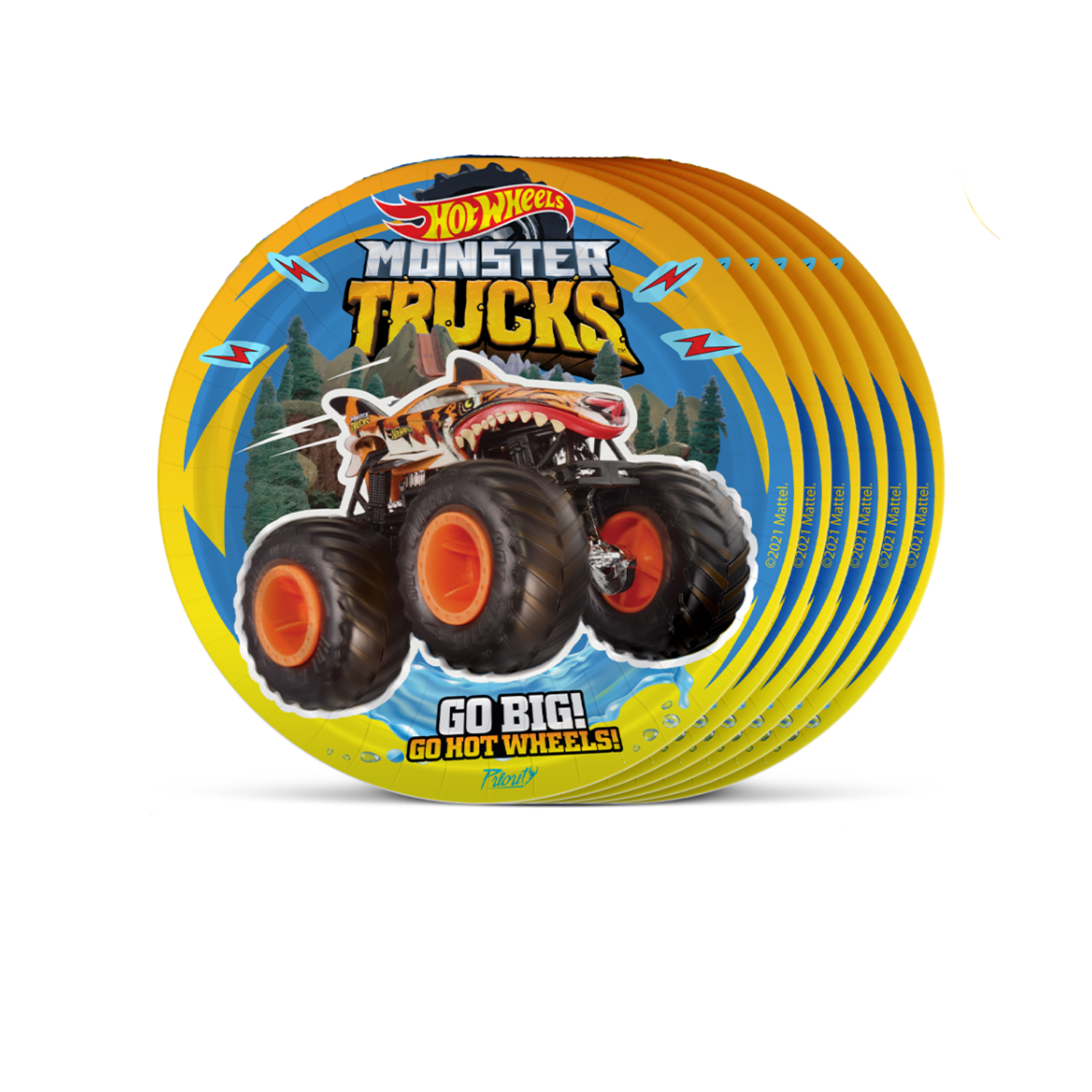 Тарелка PRIORITY Hot Wheels 18 см 6 шт. - фото 1