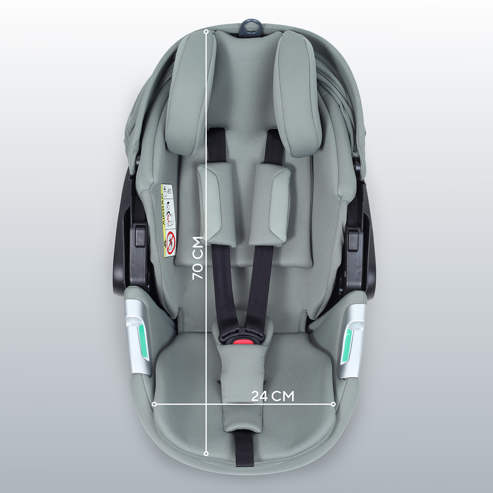 Автокресло Rant ASTER zero 0 (0 -13 кг) зеленый - фото 3