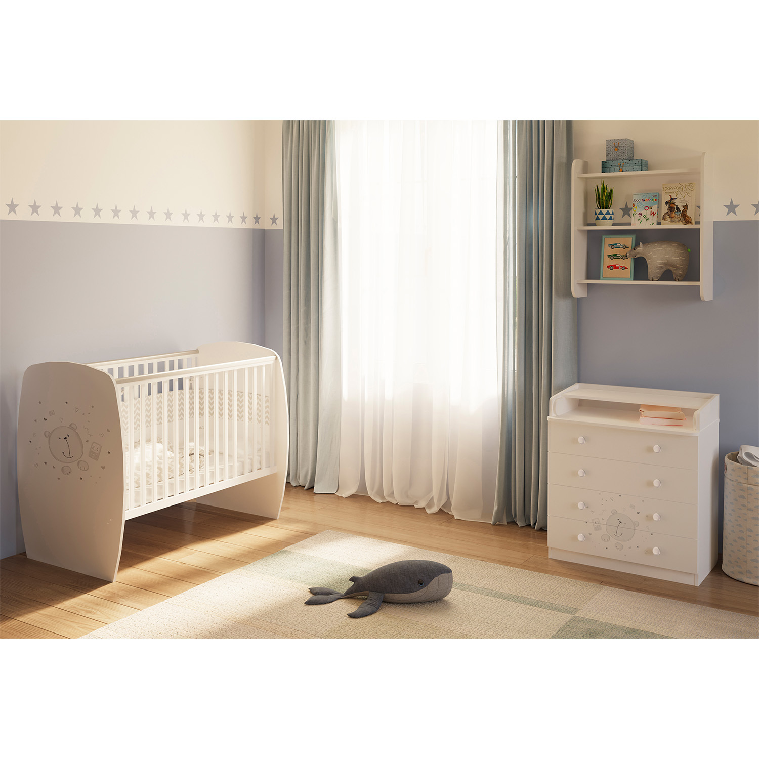 Комод Polini kids French 1580 Teddy Белый - фото 6