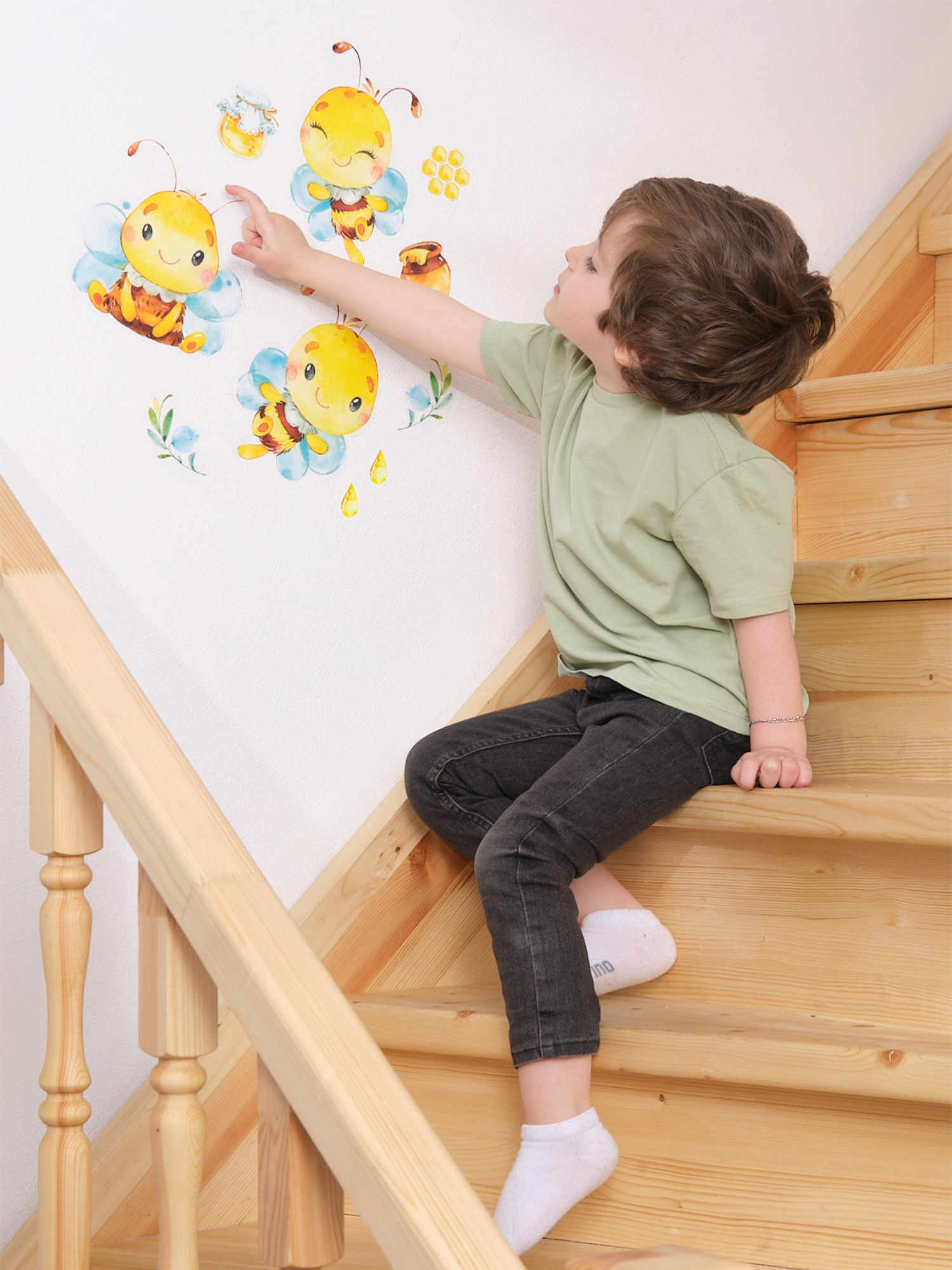 Декоративные наклейки Дрофа-Медиа Пчелки 4222 - фото 10