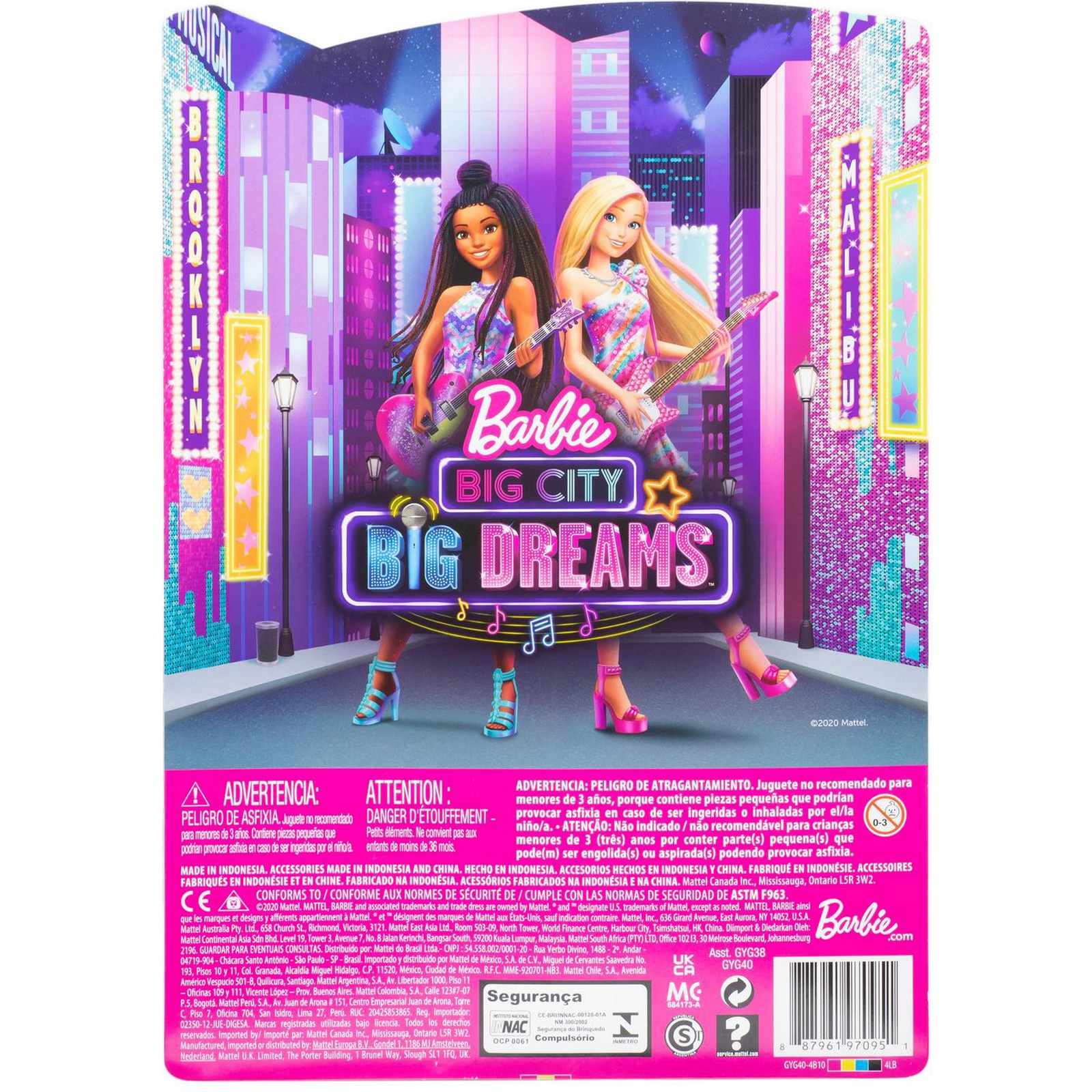 Кукла модельная Barbie GYG40 - фото 4