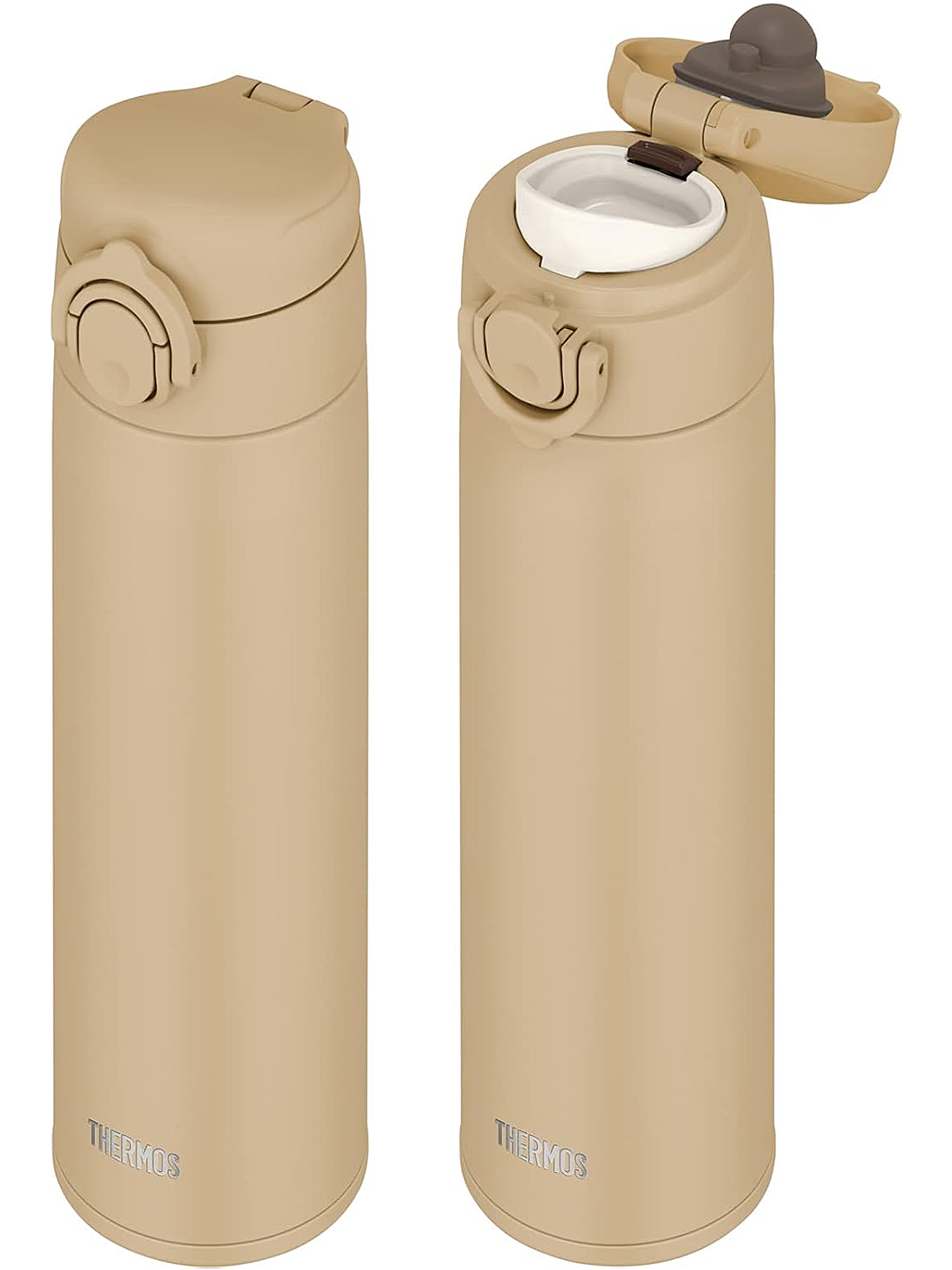 Термокружка для чая кофе 500 мл THERMOS JOK–500 песочная – нержавеющая сталь герметичная тепло/холод 12/24 часа - фото 8