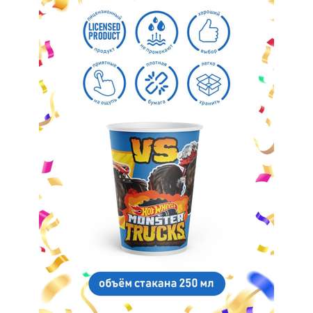 Стакан PRIORITY Hot Wheels 250 мл 6 шт в упаковке