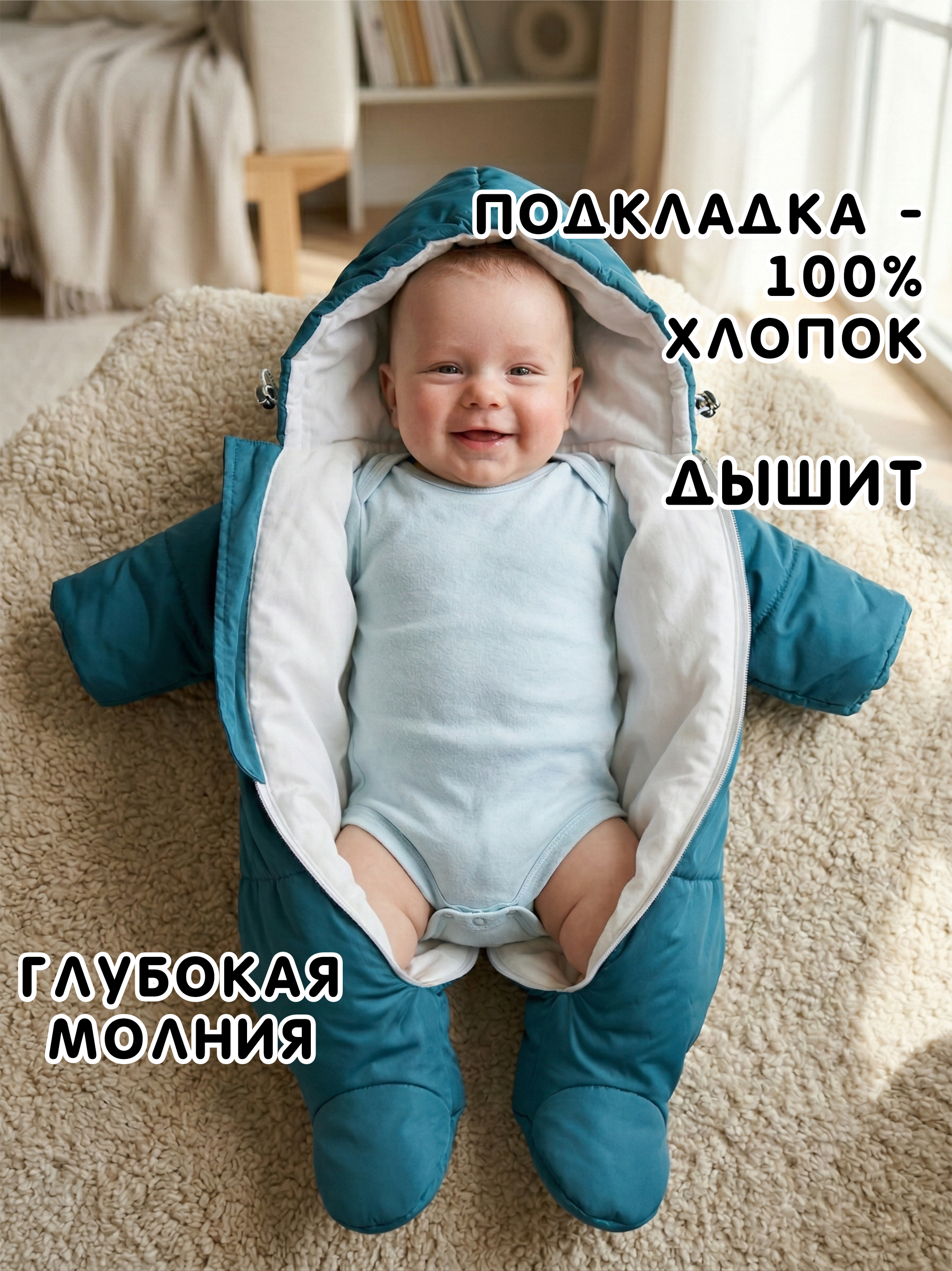 Комбинезон СОННЫЙ ГНОМИК 2800/13 - фото 7