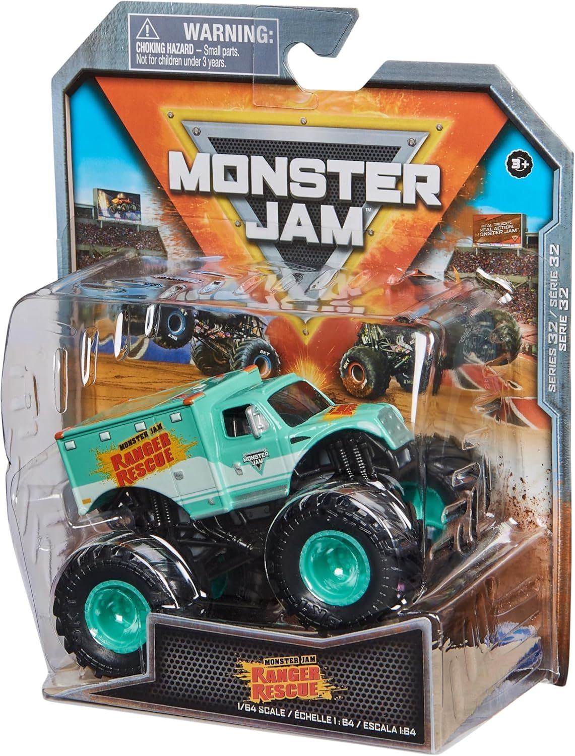 Машинка Monster Jam 1:64 Ranger Rescue 6044941/20143058 6044941 - фото 8