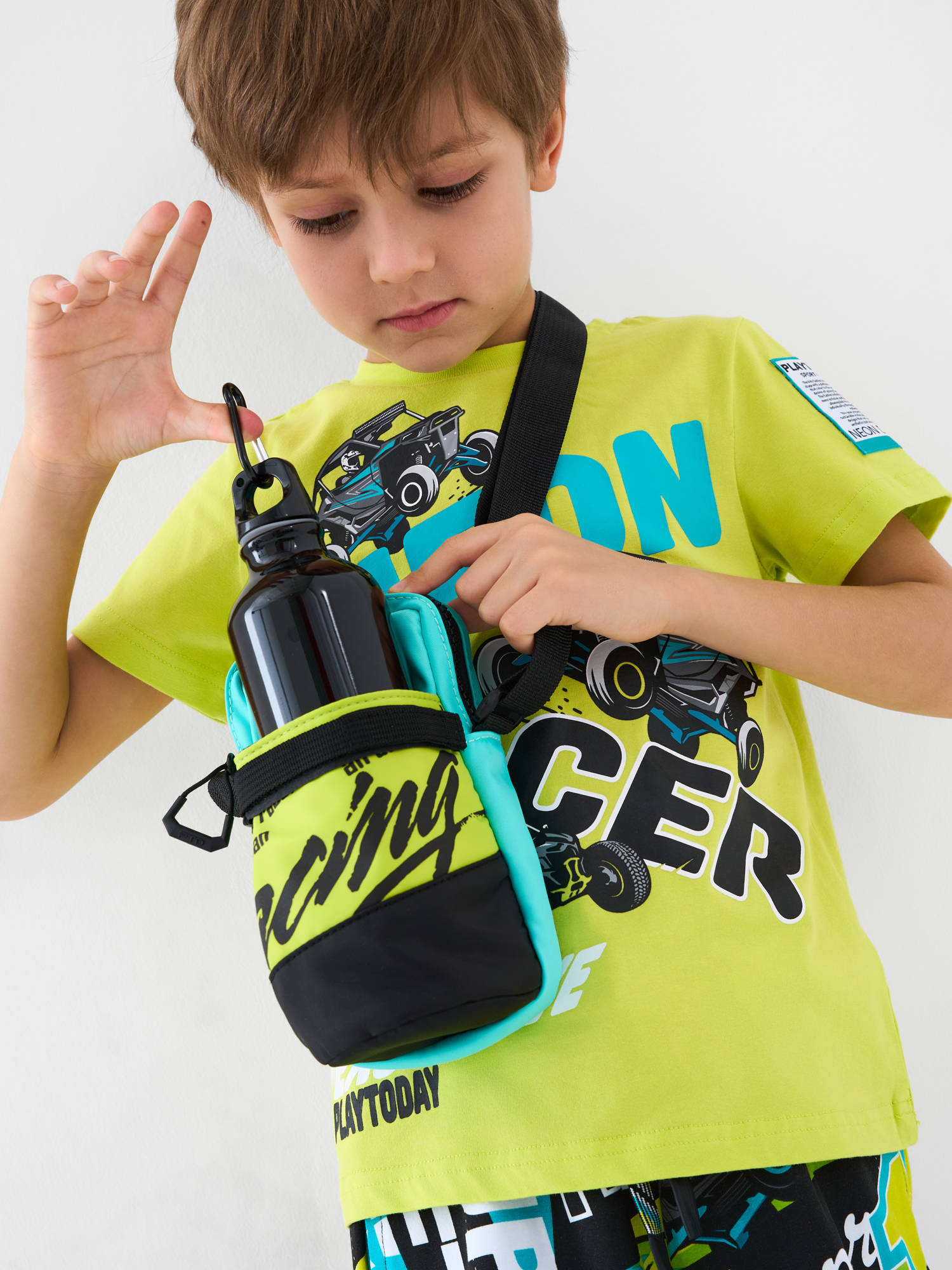 Сумка кросс-боди, бутылка для воды и брелок PlayToday 12612822 - фото 1