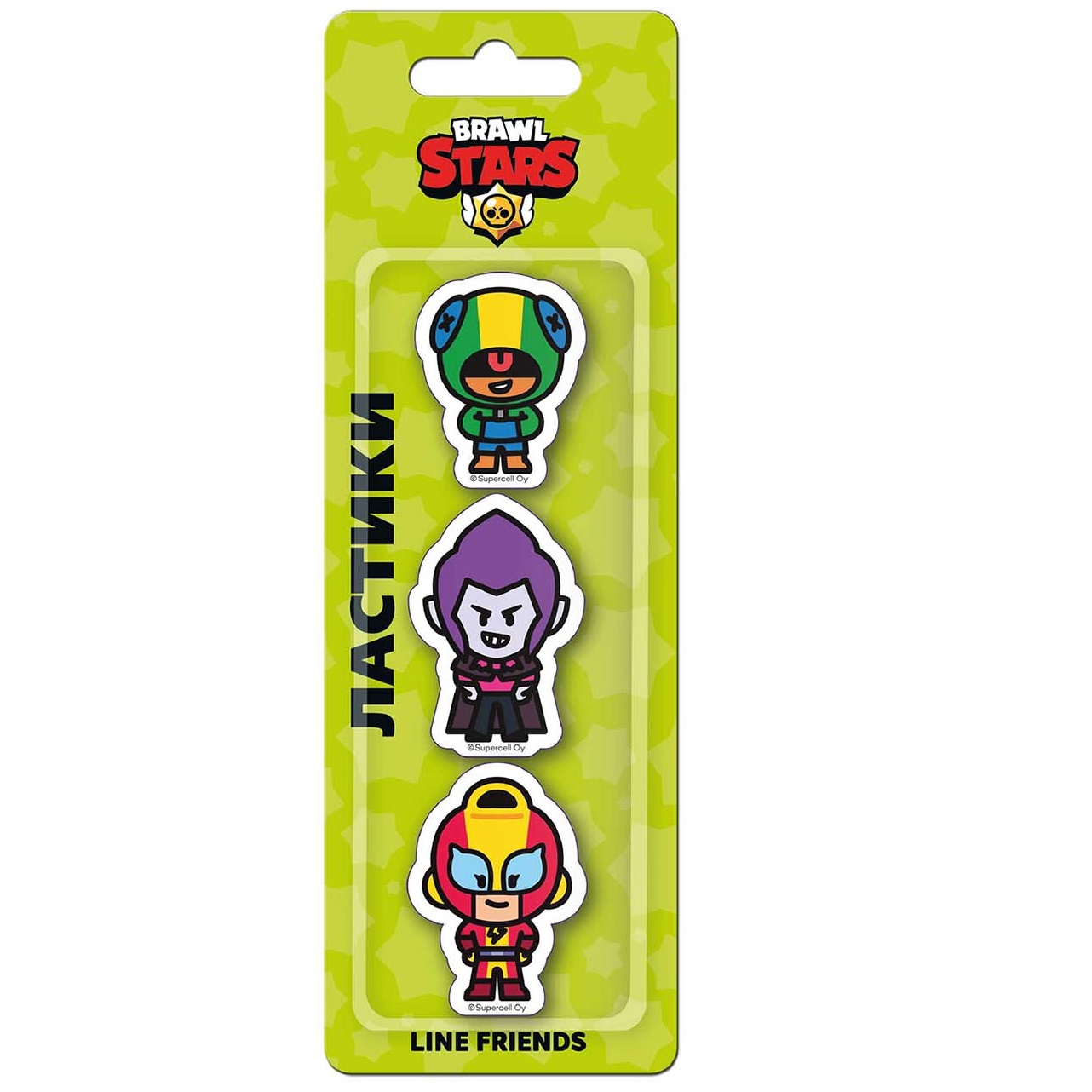 Ластик BrawlStars 3 шт. - фото 1