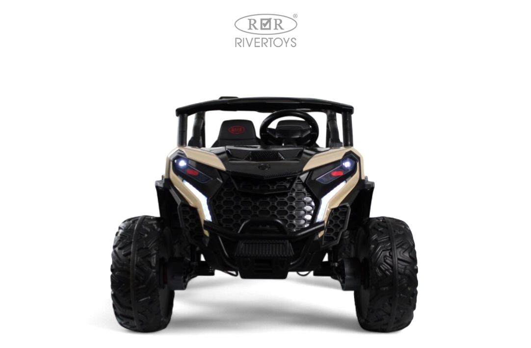 Электромобиль RIVERTOYS K555KK-BUGGY-BEIGE С пультом ДУ - фото 3