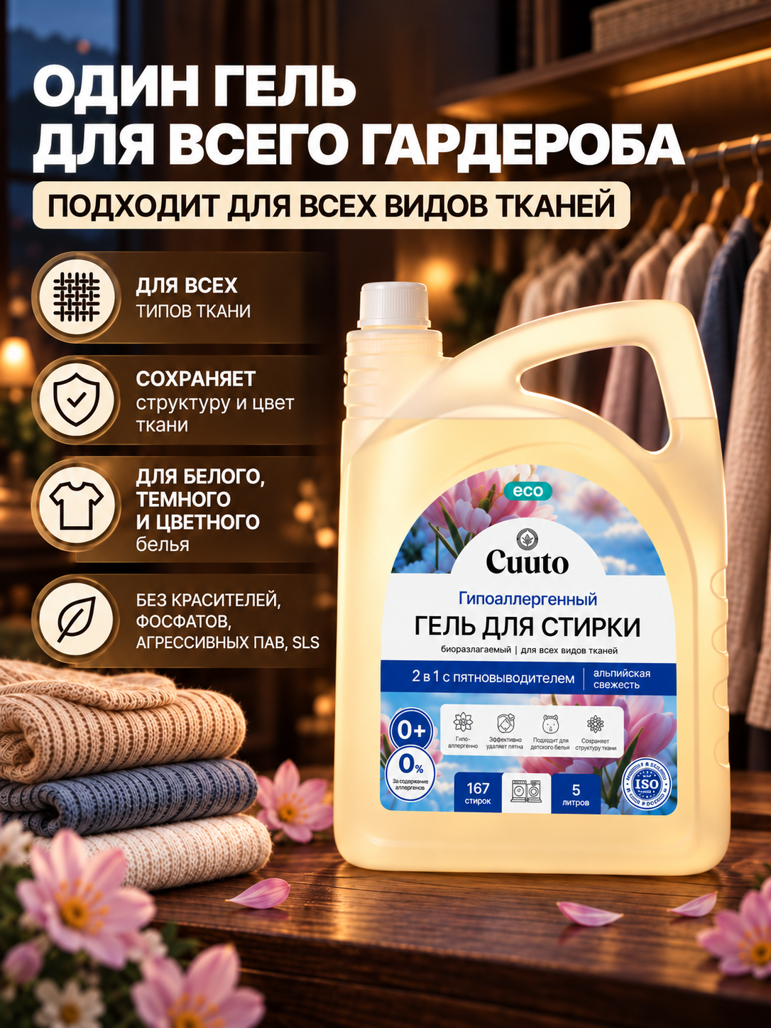 Гель для стирки Cuuto ECO 5 л - фото 5